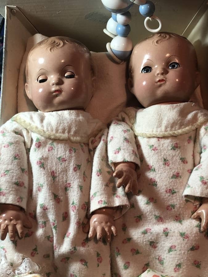 2-Early Effanbee Patsy Baby Dolls (Twins??) 12" Tall... (1 of 10)