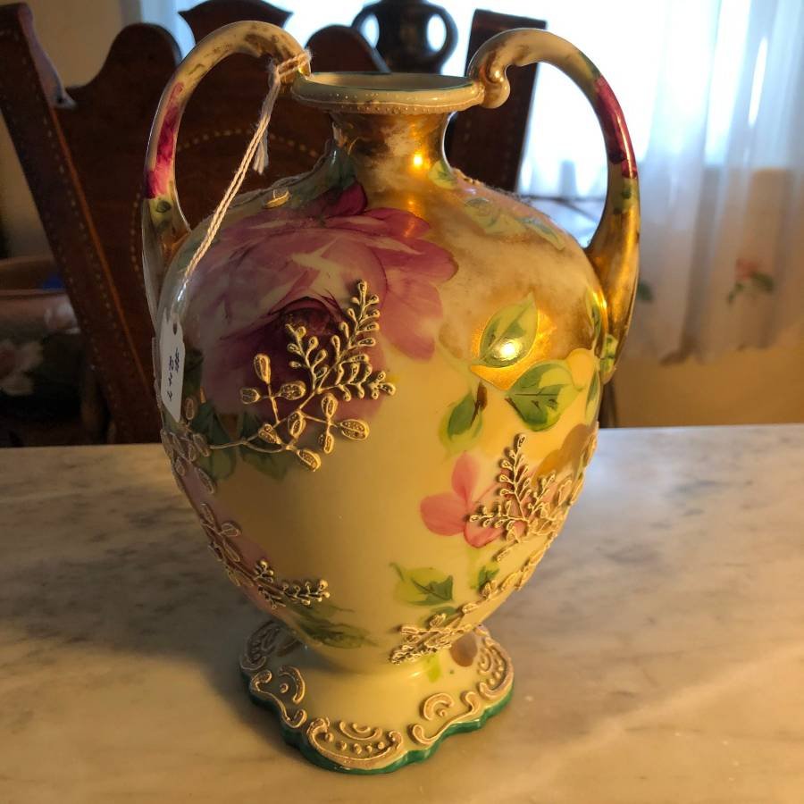 Vintage Nippon Ornate Detailed Vase in Mint Condition (1 of 6)