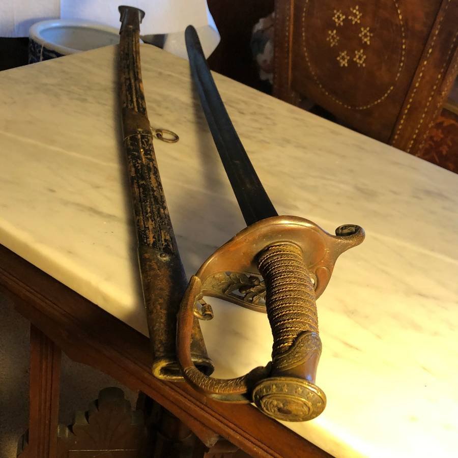 Antique U.S. Naval Sword 27" Preowned from an Estate... (1 of 6)