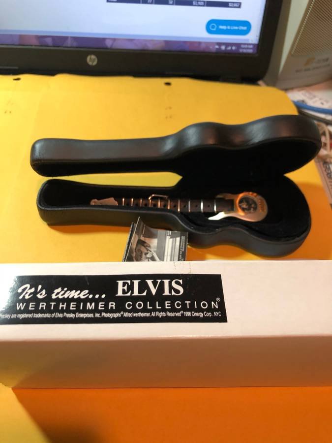 ELVIS PRESLEY Wertheimer Collection Guitar Watch NIB... (1 of 10)