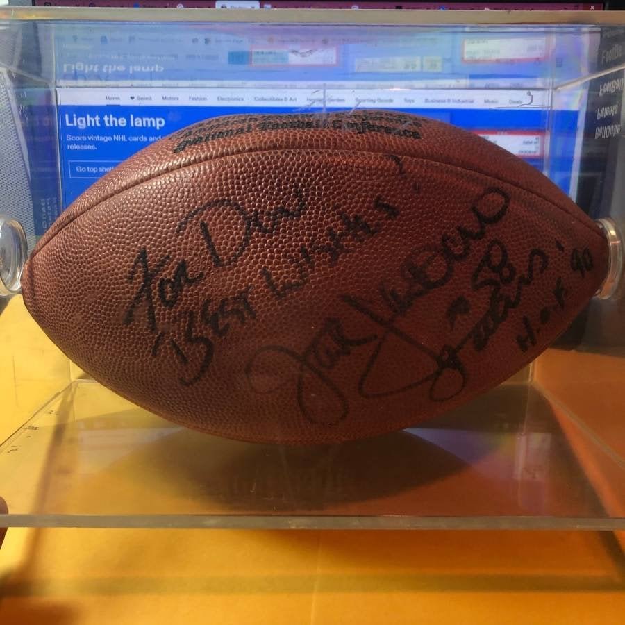 Jack Lambert Autographed Authentic Wilson NFL Football (1 of 6)