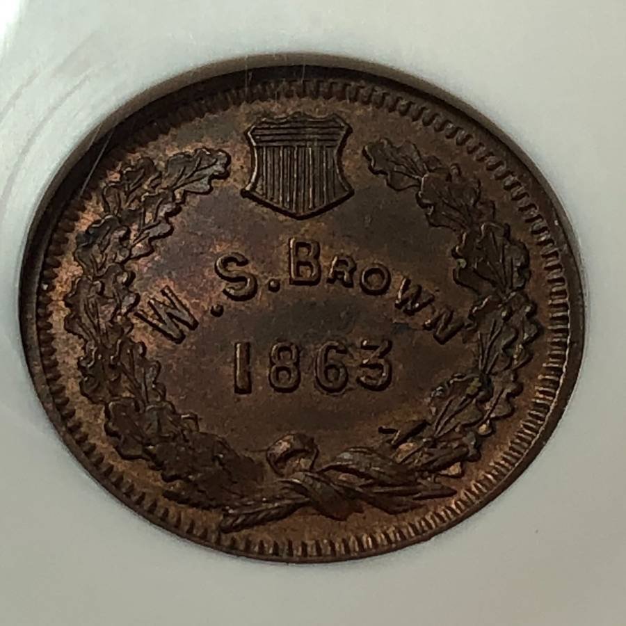 NGC UNC Details 1863 New York City Civil War Token... (1 of 4)