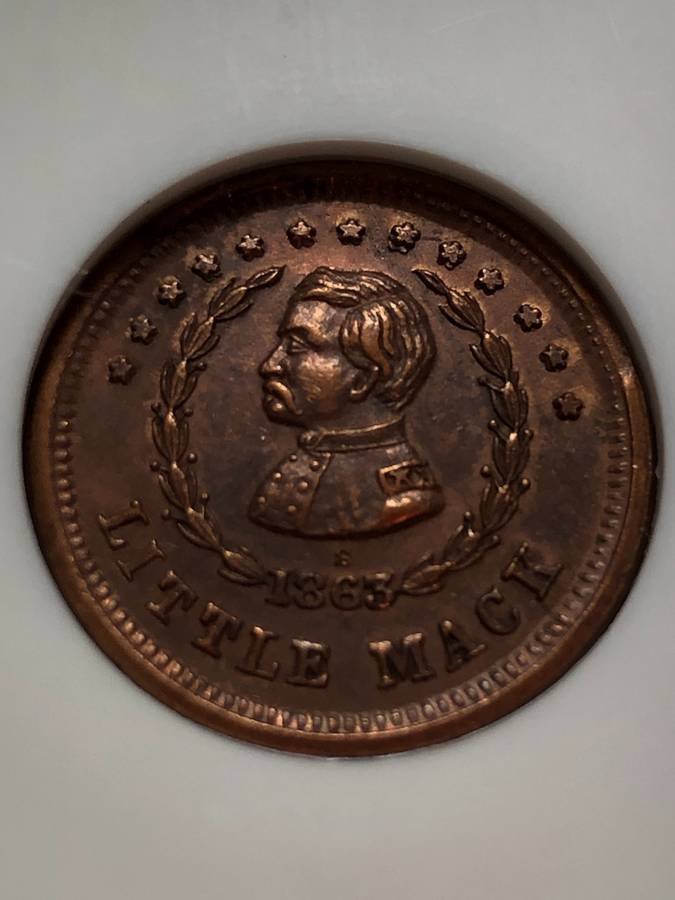 NGC AU 1863 Little Mack General McClellan Patriotic Cwt (1 of 4)