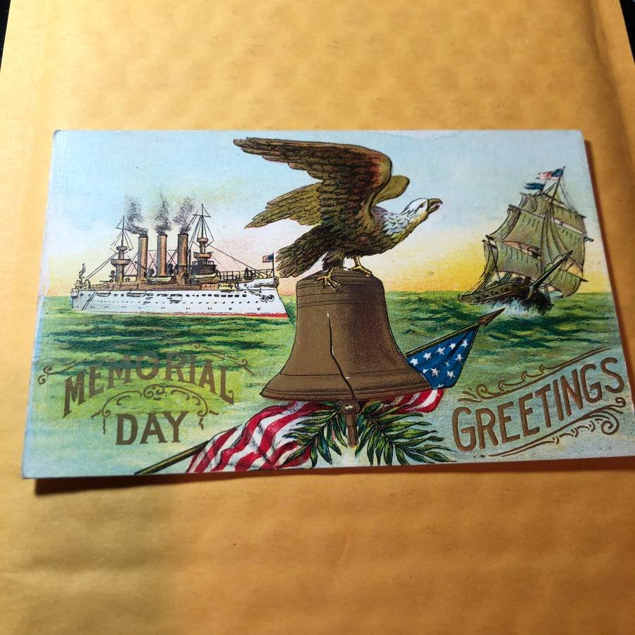 EARLY 1900's PATRIOTIC EMBOSEED POSTCARD #92 AS PIC'D (1 of 2)