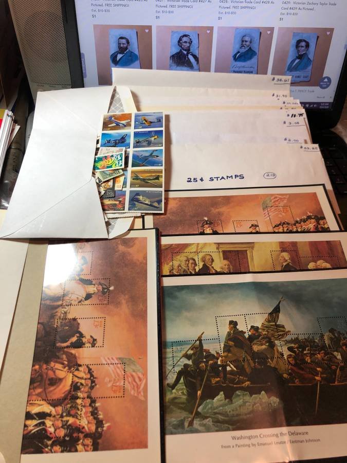 UNUSED U.S. POSTAGE STAMPS $306.45 FACE VALUE... (1 of 7)