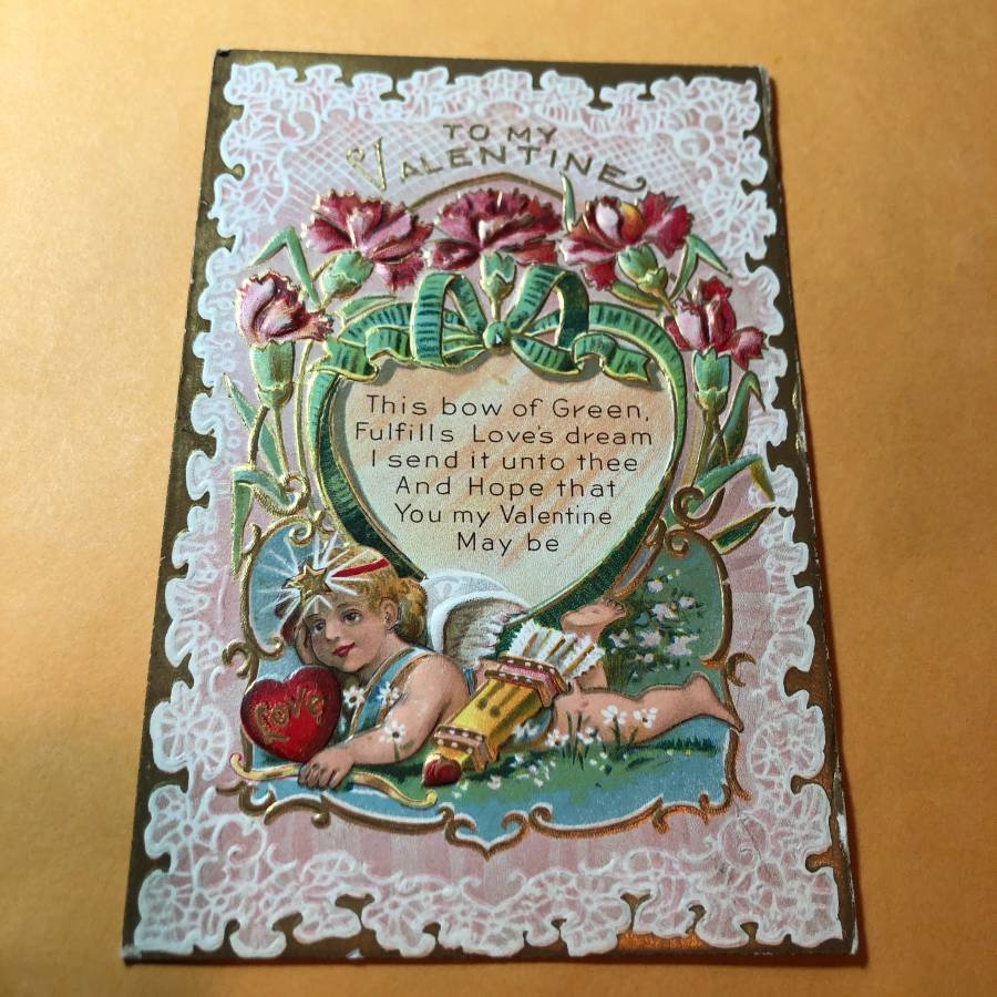 EARLY 1900's VALENTINE'S DAY POSTCARD LOT-567 AS PIC'D (1 of 2)