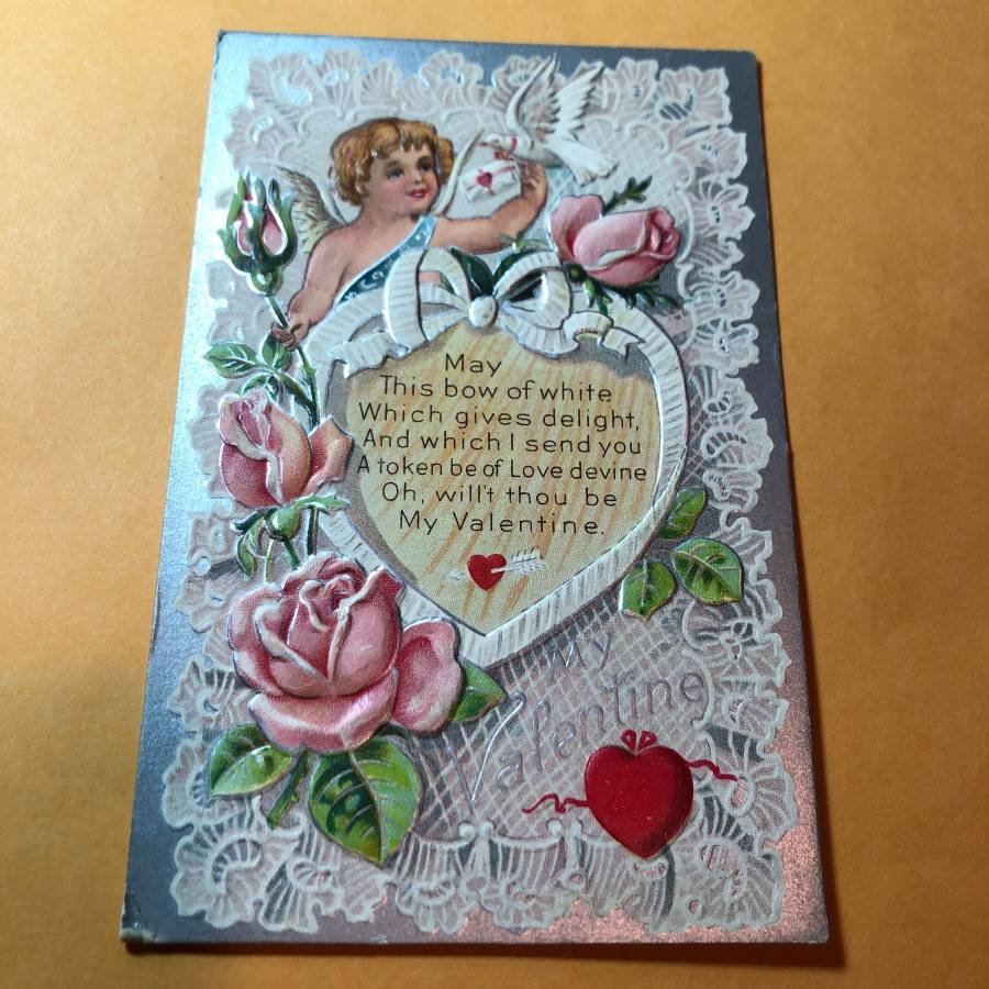 EARLY 1900's VALENTINE'S DAY POSTCARD LOT-568 AS PIC'D (1 of 2)