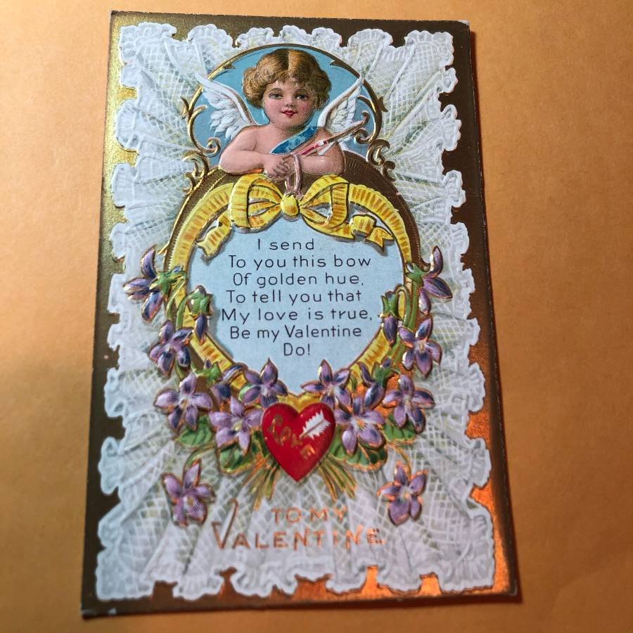 EARLY 1900's VALENTINE'S DAY POSTCARD LOT-570 AS PIC'D (1 of 2)