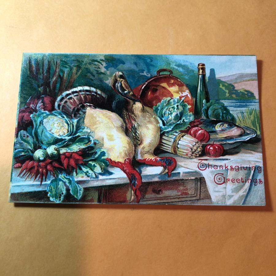 Early 1900's Thanksgiving Greetings Postcard #12... (1 of 2)