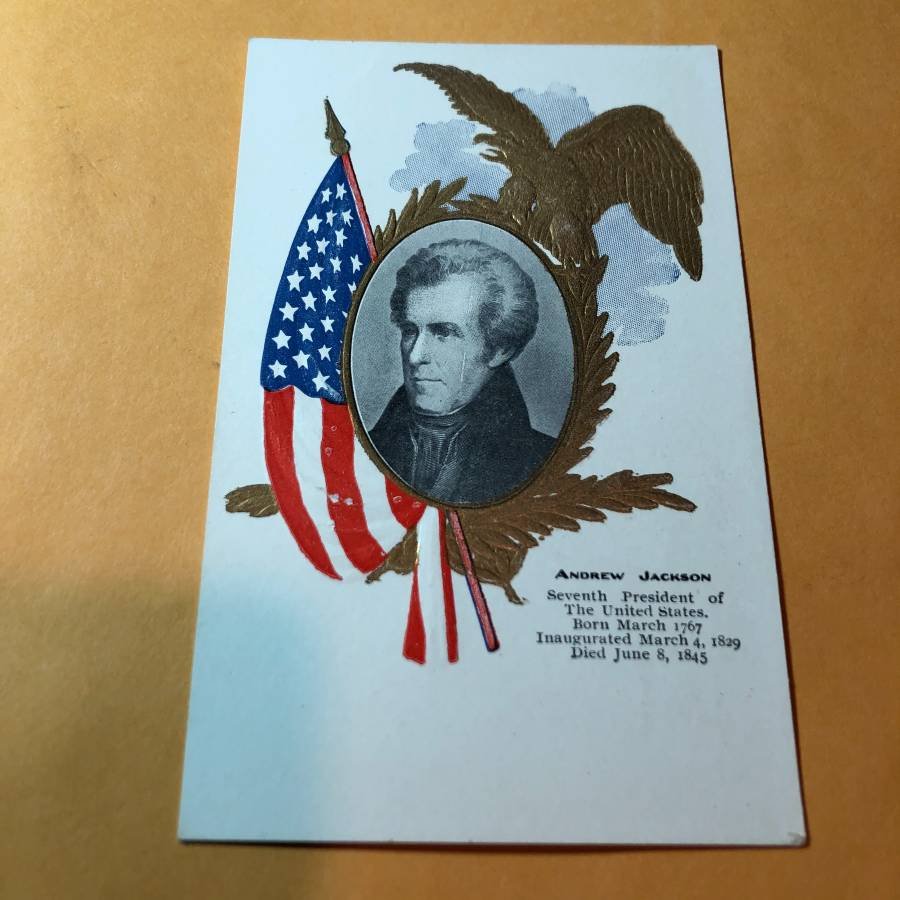 Early 1900's ANDREW JACKSON Presidential Postcard #185 (1 of 2)