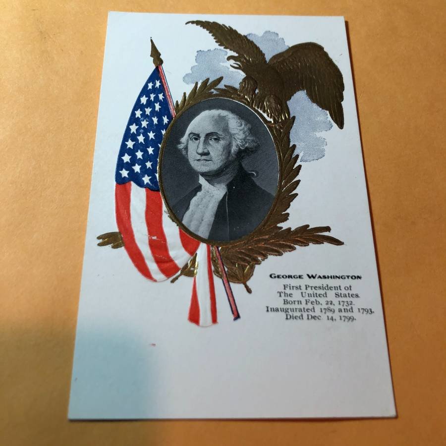 Early 1900's GEORGE WASHINGTON Presidential Postcard... (1 of 2)