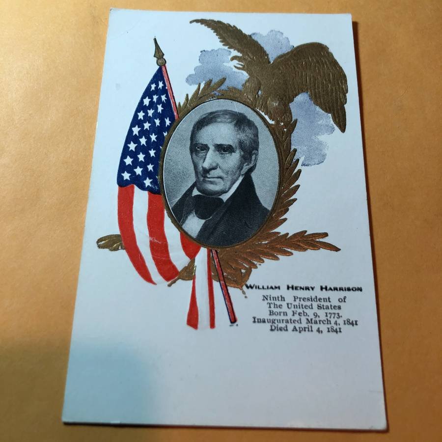 Early 1900's WILLIAM HARRISON Presidential Postcard...: Early 1900's WILLIAM HARRISON Presidential Postcard #206 as Pictured. FREE SHIPPING!