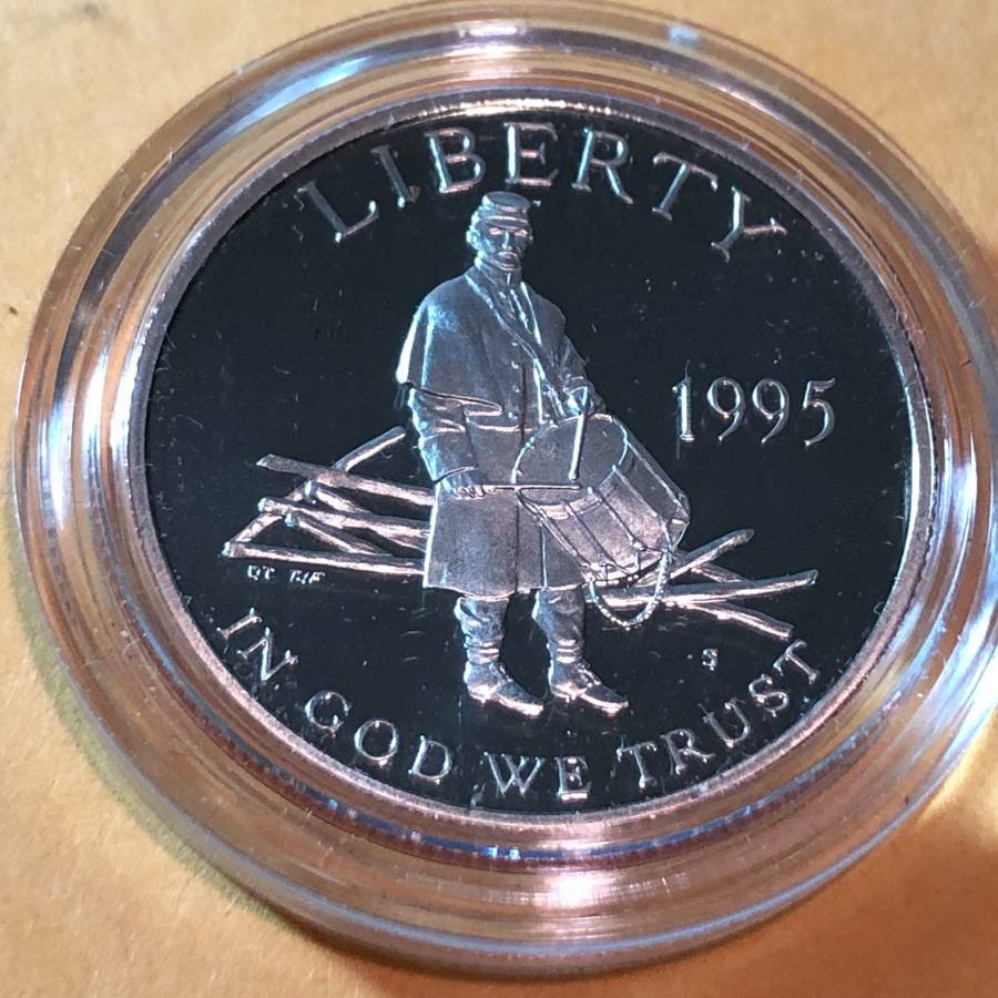 CIVIL WAR 1995-S PROOF COMMEMORATIVE HALF DOLLAR... (1 of 2)