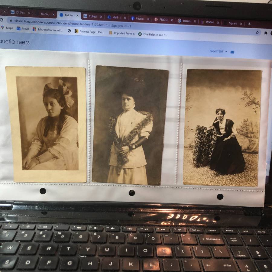 3-Early 1900's Real Photo Women Postcards Lot-361... (1 of 1)