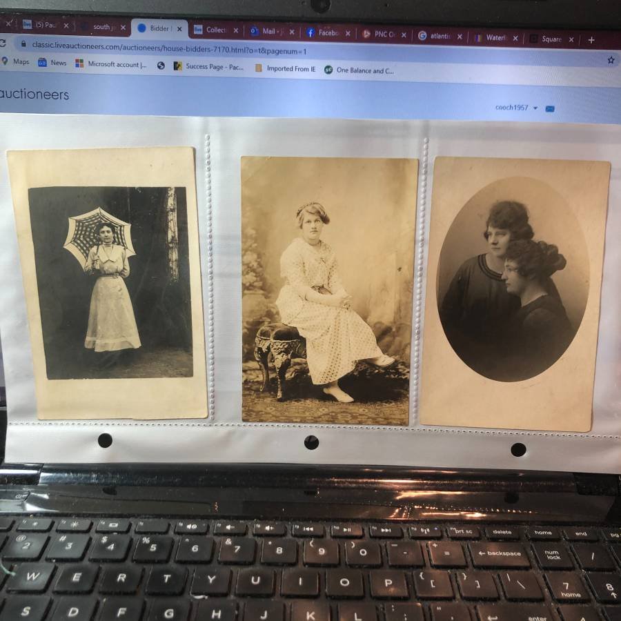 3-Early 1900's Real Photo Women Postcards Lot-367... (1 of 1)