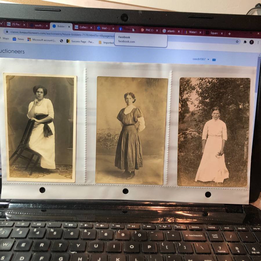 3-Early 1900's Real Photo Women Postcards Lot-375... (1 of 1)