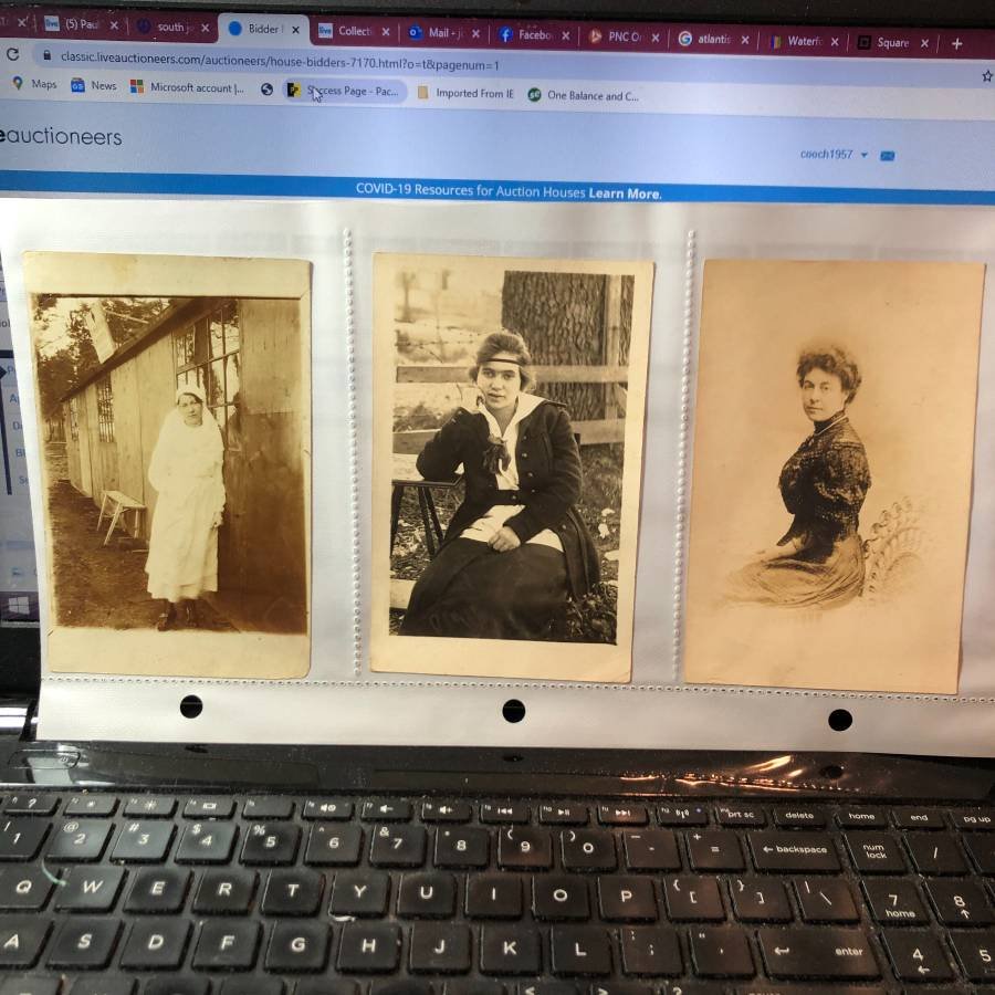 3-Early 1900's Real Photo Women Postcards Lot-380... (1 of 1)