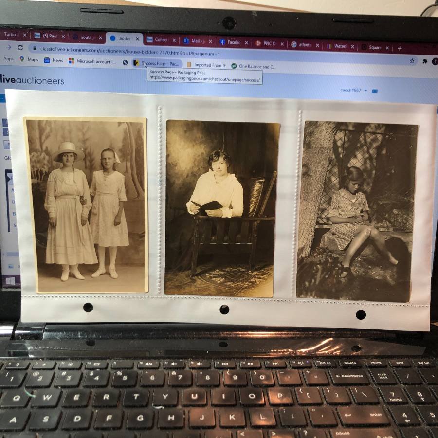 3-Early 1900's Real Photo Women Postcards Lot-381.. (1 of 1)