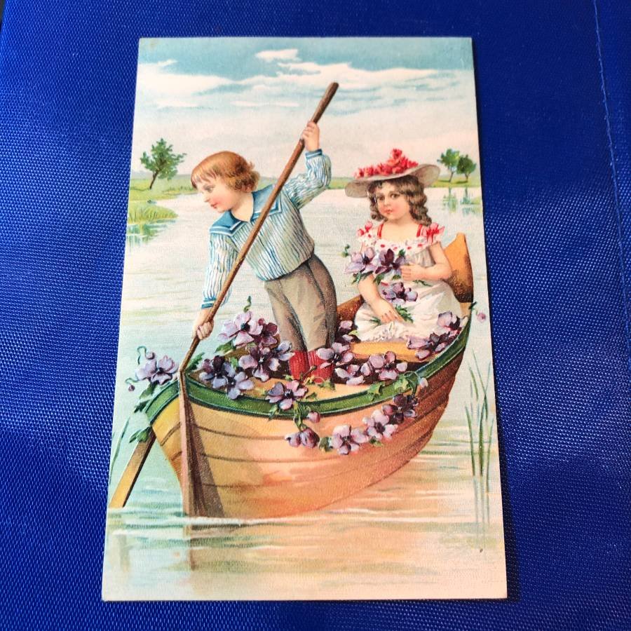 Early 1900's Embossed Courtship Postcard #410 as Pic'd (1 of 2)