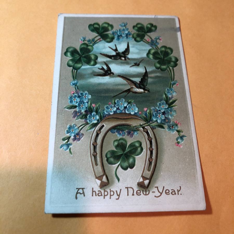 Early 1900's Embossed NEW YEARS Postcard #486 as Pic'd (1 of 2)