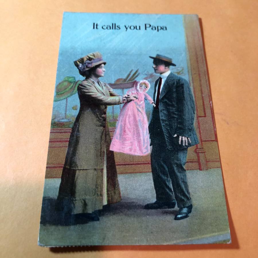 Early 1900's Romantic Humor Postcard #491 as Pictured.: Early 1900's Romantic Humor Postcard #491 as Pictured. FREE SHIPPING!