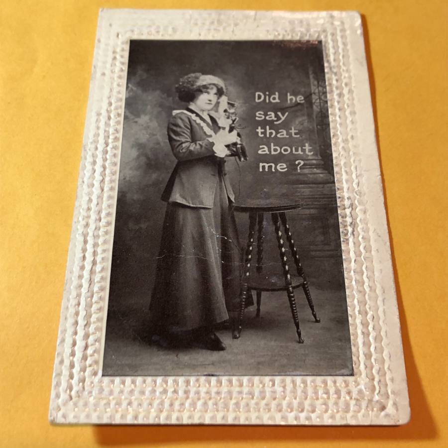 Early 1900's Romantic HUMOR Postcard #102 as Pictured.: Early 1900's Romantic HUMOR Postcard #102 as Pictured. FREE SHIPPING