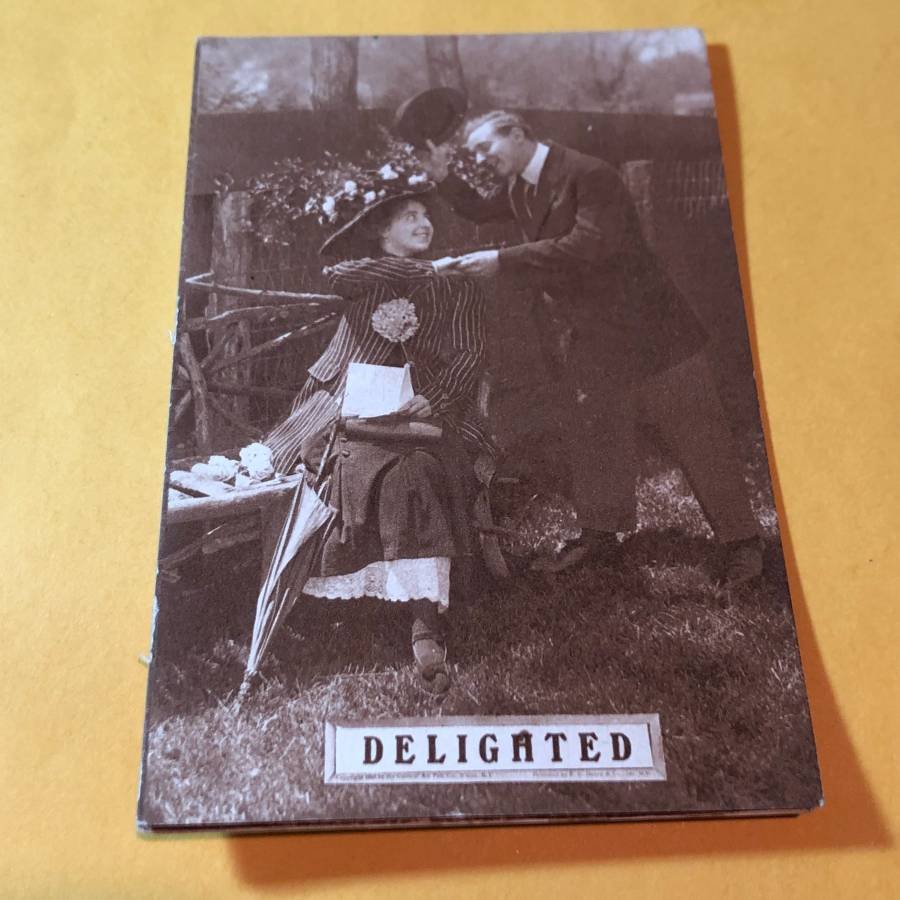 Early 1900's Romantic HUMOR Postcard #103 as Pictured.: Early 1900's Romantic HUMOR Postcard #103 as Pictured. FREE SHIPPING