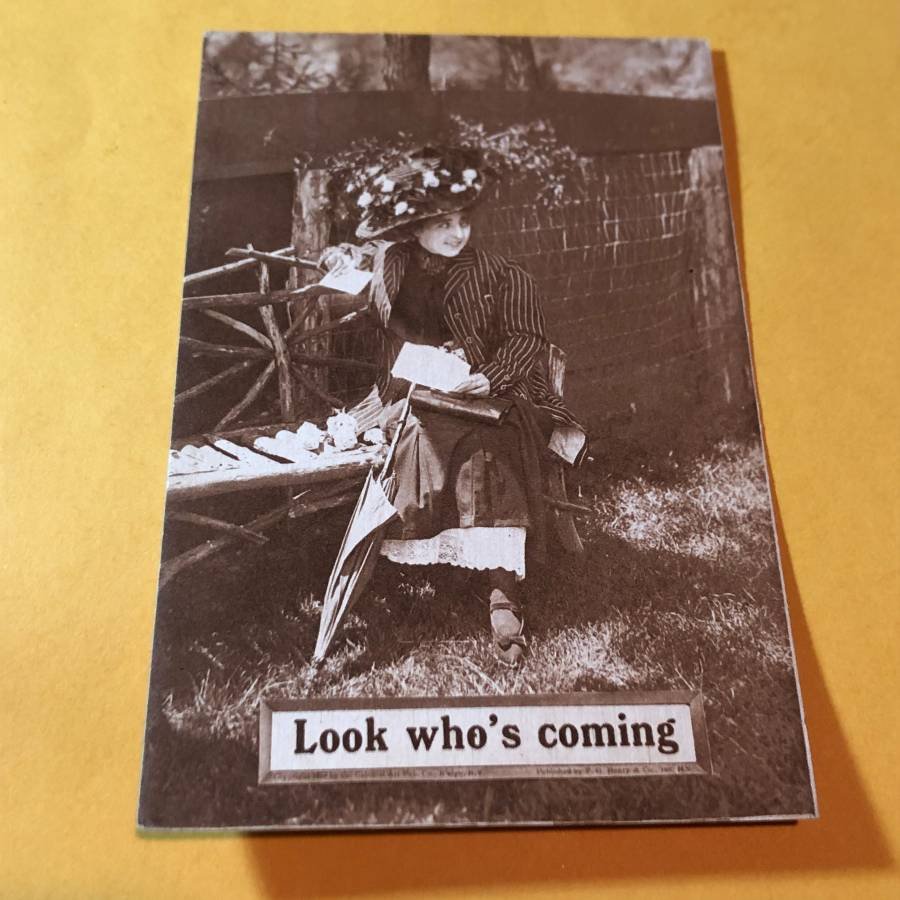 Early 1900's Romantic HUMOR Postcard #104 as Pictured.: Early 1900's Romantic HUMOR Postcard #104 as Pictured. FREE SHIPPING