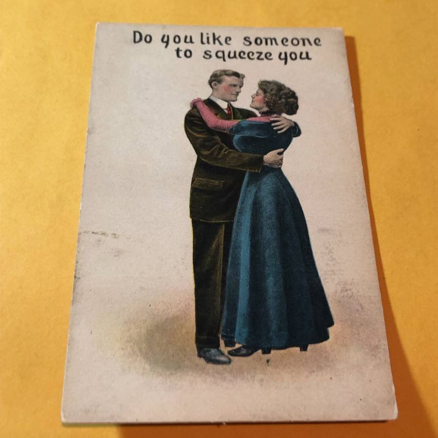 Early 1900's Romantic HUMOR Postcard #108 as Pictured.: Early 1900's Romantic HUMOR Postcard #108 as Pictured. FREE SHIPPING