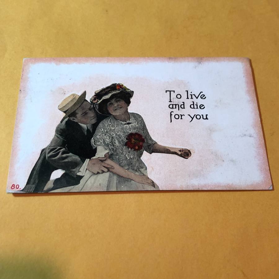 Early 1900's Romantic HUMOR Postcard #122 as Pictured.: Early 1900's Romantic HUMOR Postcard #122 as Pictured. FREE SHIPPING
