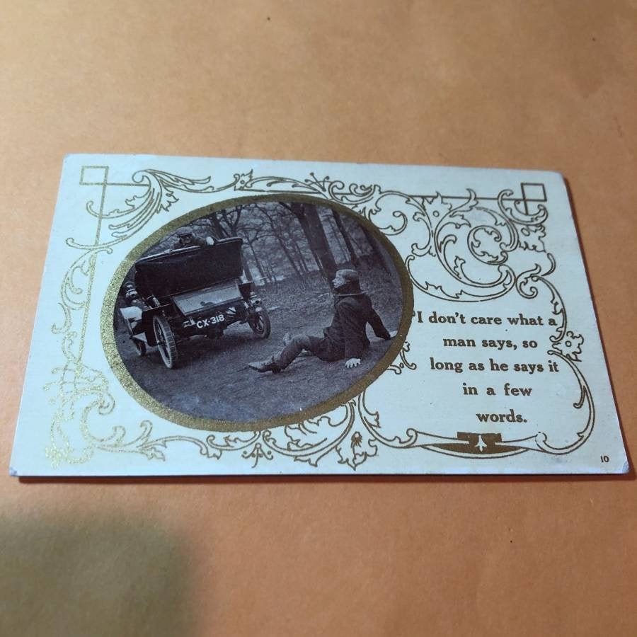 Early 1900's Romantic Humor Postcard #196 as Pictured.: Early 1900's Romantic Humor Postcard #196 as Pictured. FREE SHIPPING!