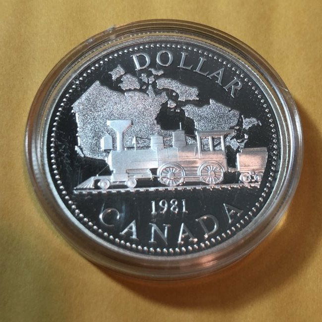 Canada 1981 Proof Commemorative Silver Dollar in Orig.. (1 of 2)