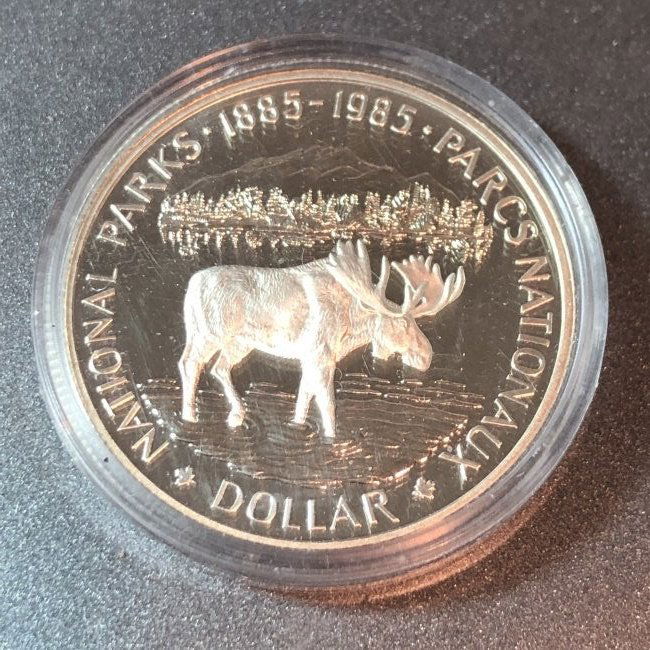 Canada 1985 Proof Commemorative Silver Dollar in Orig.. (1 of 2)