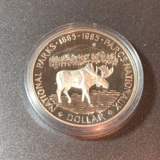 Canada 1985 Proof Commemorative Silver Dollar in Orig.. (1 of 2)