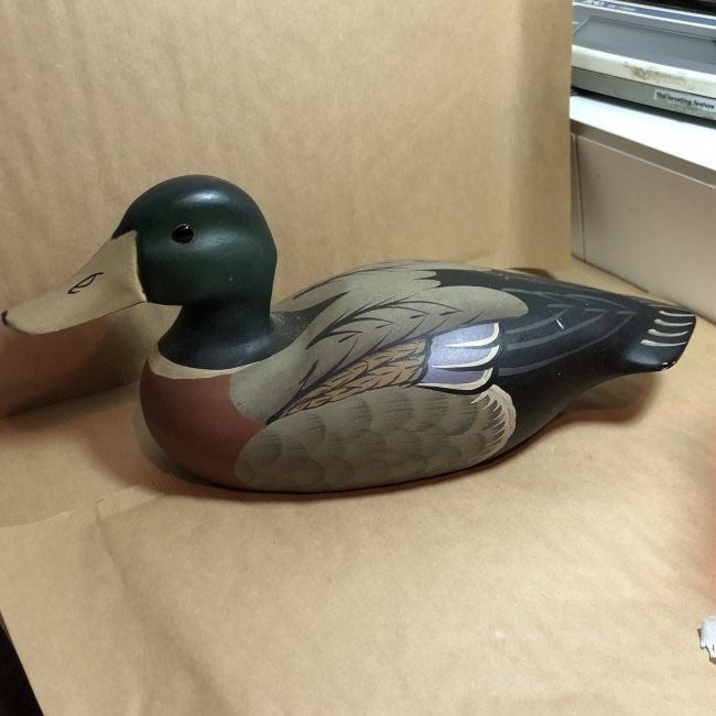 Boyd's Collection Classic Mallard Drake Antique Style..: Boyd's Collection Classic Mallard Drake Antique Style Decoy Signed by the Artist & Dated 1982-87 as Pictured. $15.00 Domestic Shipping.