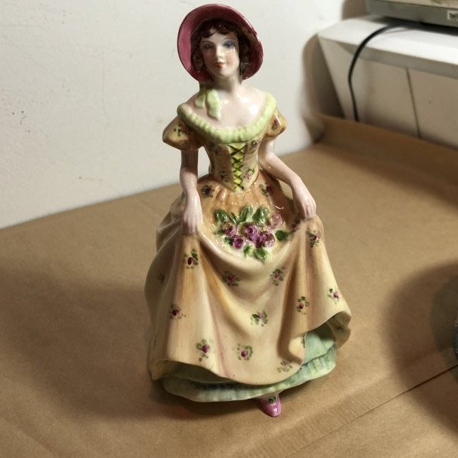 Coalport England Bone China Penelope Figurine 6.50" ...: Coalport England Bone China Penelope Figurine 6.50" Tall Preowned from an Estate in Great Condition as Pictured. $7 Domestic Shipping.