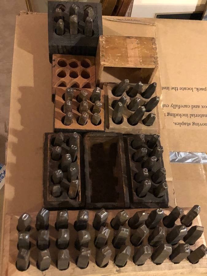 Antique Steel Letter & Number Punches as Pictured... (1 of 7)