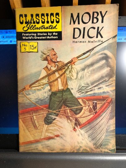 Moby Dick Herman Melville (Classics Illustrated, No.5) (1 of 4)