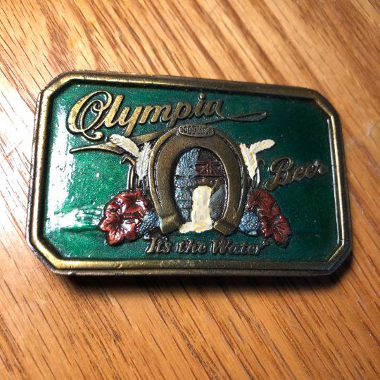Vintage Olympic Beer Enameled Belt Buckle 3.25" Wide... (1 of 3)