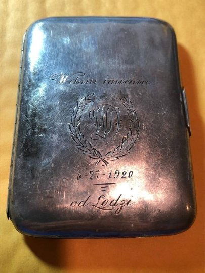 Antique RUSSIAN STERLING SILVER Cigarette Case Hallmark (1 of 9)