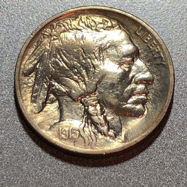 1913-P Type-I Uncirculated Cond Buffalo Nickel Coin... (1 of 2)