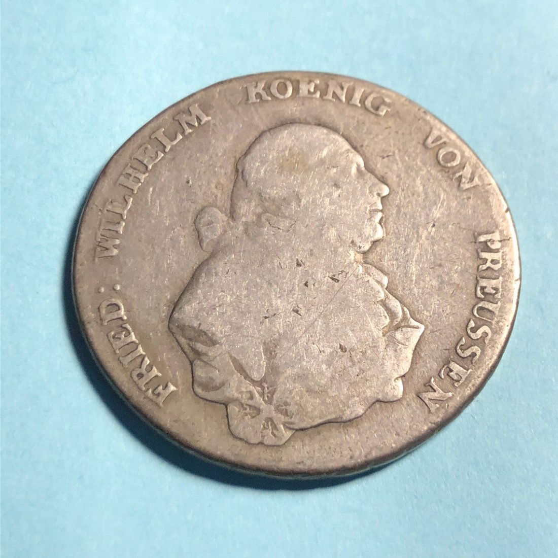 Germany Prussia 1797 Circulated Condition Silver Thaler (1 of 3)