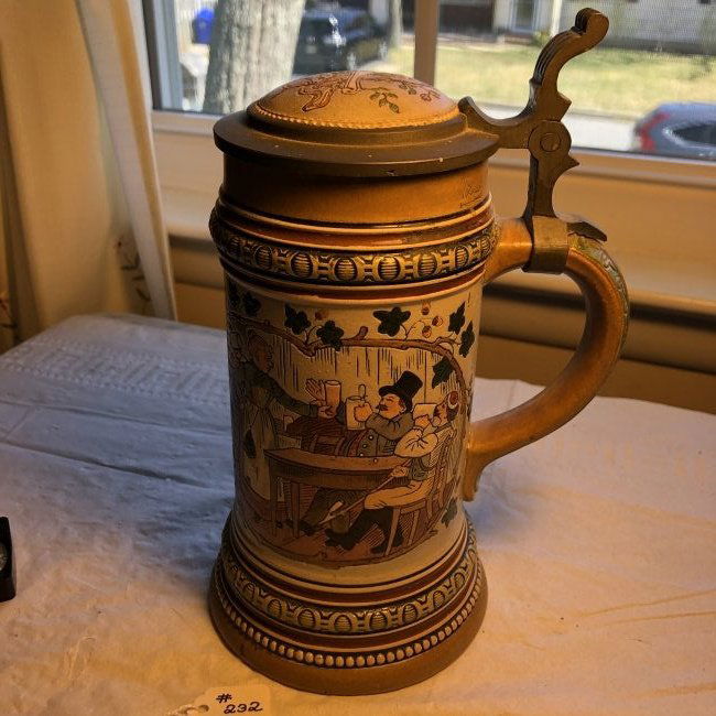 Vtg German Beer Stein 8.25" Tall Preowned from a Estate (1 of 8)