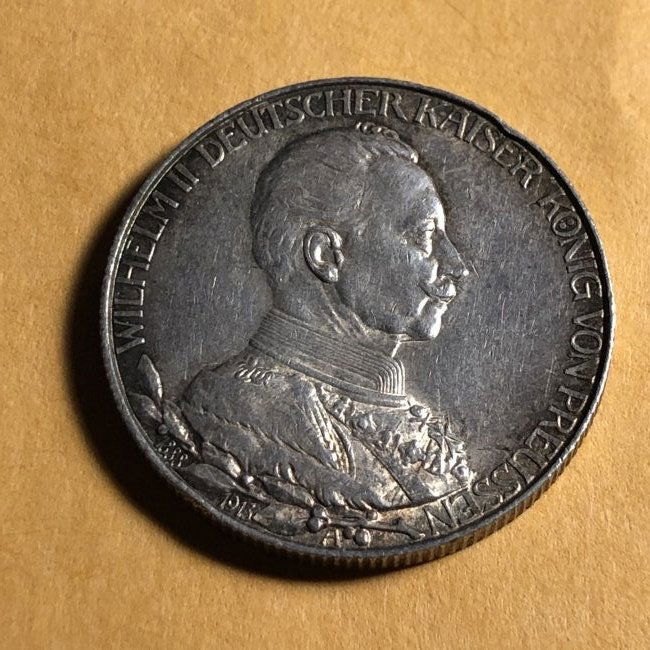 German States-Prussia 1913 A Silver 2 Mark AU Condition (1 of 2)