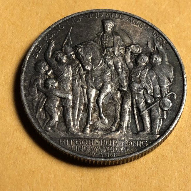 GERMAN STATES-PRUSSIA 1913 2-MARK AU/UNC CONDITION... (1 of 2)