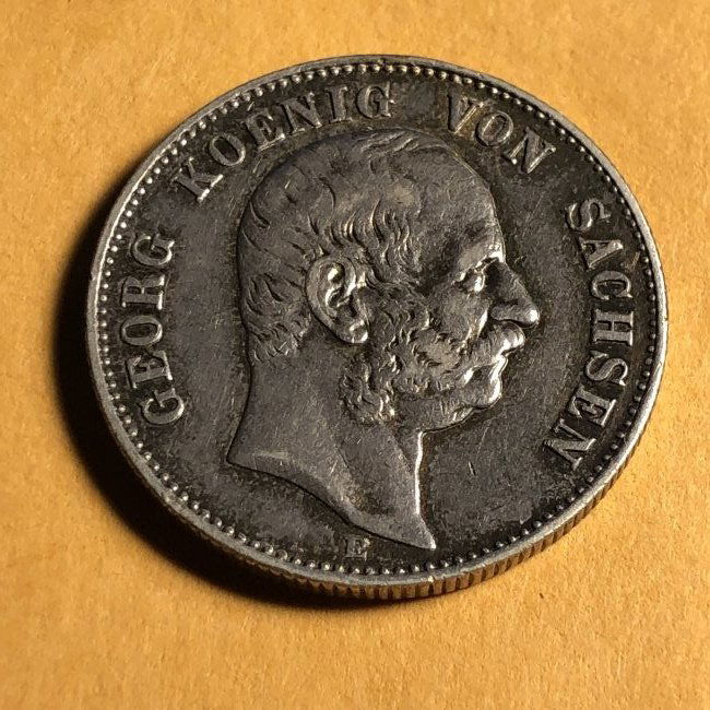 German States Scarce 1904E SAXONY-ALBERTINE 2 Mark.... (1 of 2)