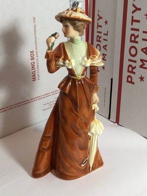 Scarce GOEBEL Figurine Lady "The Visitor 1894" Fashion: Scarce GOEBEL Figurine Lady "The Visitor 1894" Fashion Series 8.6" Tall in VG Condition. $13.75 Domestic Shipping.