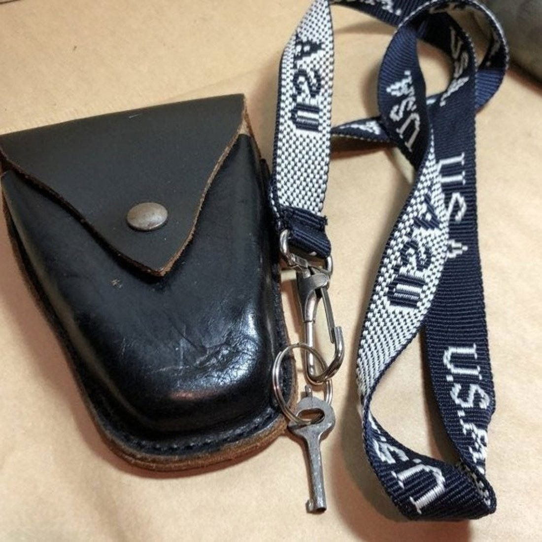 Vintage Pair of American Munitions Handcuffs w/Key... (1 of 4)