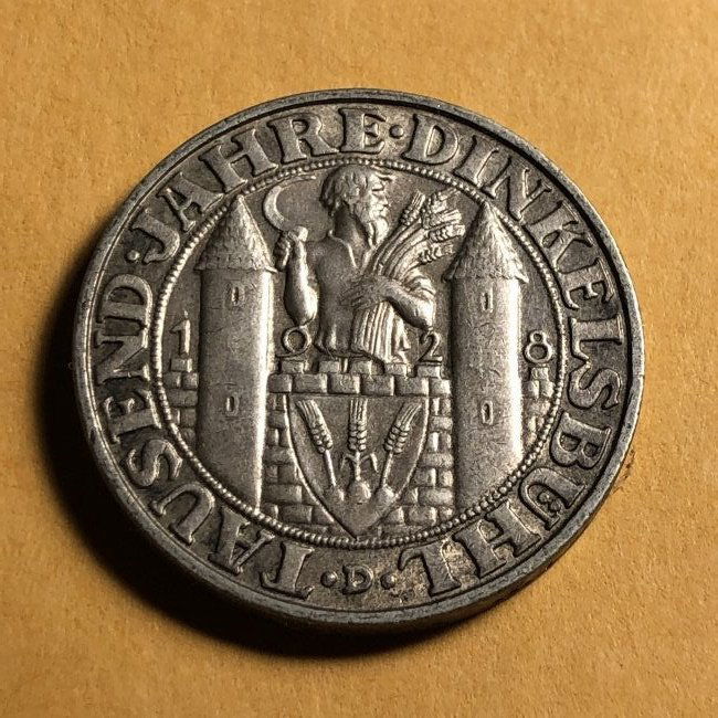 Rare 1928-D GERMANY Weimar Republic Albrecht Durer 3-Mk (1 of 2)