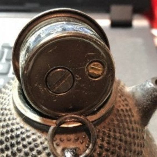 Japanese Cast Iron Tea Kettle TABLE LIGHTER & ASHTRAY